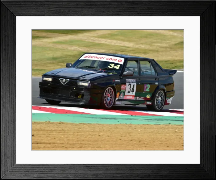 Framed Print : CM15 7920 George Osbourne, Alfa Romeo 75 Framed Print : CM15 7920 George Osbourne, Alfa Romeo 75