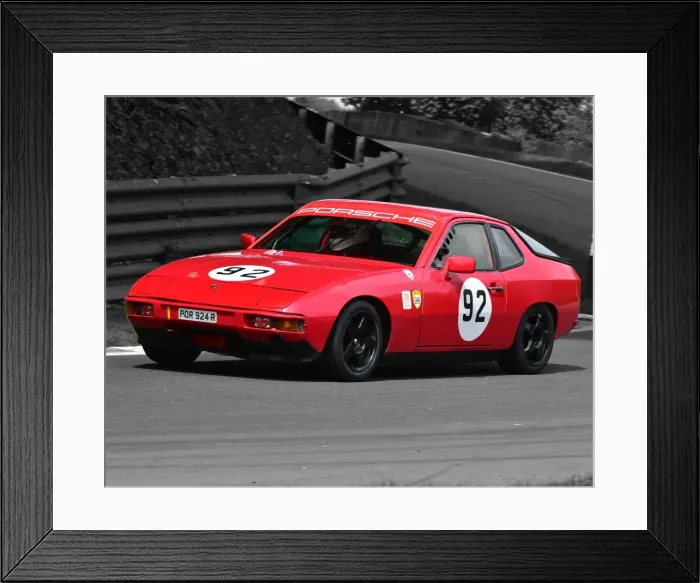 Framed Print : CM14 1416bw Brian Jarvis, Porsche 924 Framed Print : CM14 1416bw Brian Jarvis, Porsche 924
