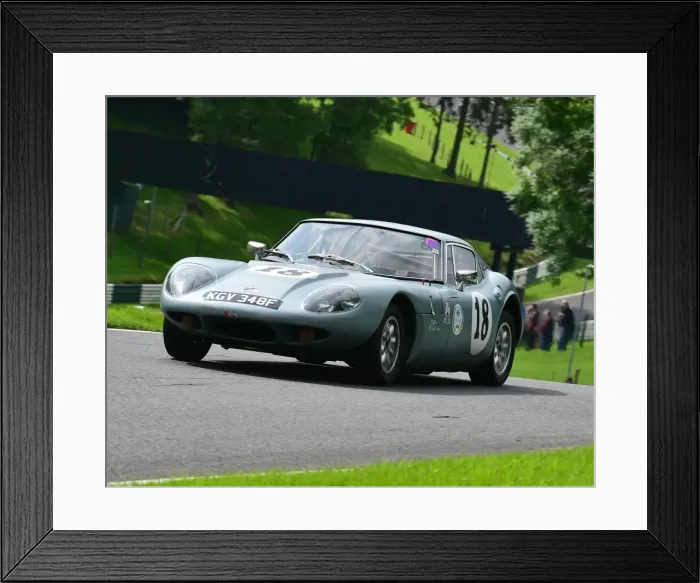 Framed Print : CM14 1257 Bob Pomeroy, Marcos 1600 GT