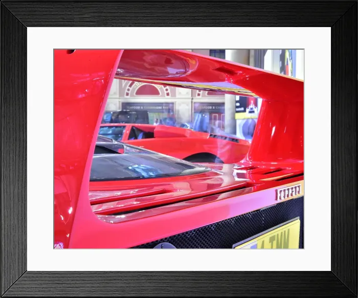 Framed Print : CM17 0070 Ferrari F40, Lamborghini Coutach Framed Print : CM17 0070 Ferrari F40, Lamborghini Coutach
