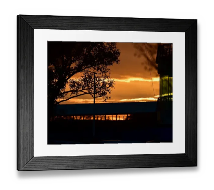 Framed Print : CM17 1640 Sunset over the grandstand Framed Print : CM17 1640 Sunset over the grandstand