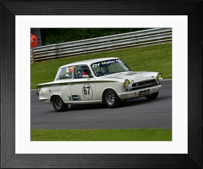 Framed Print : CM14 7212 James Clarke, Ford Lotus Cortina Framed Print : CM14 7212 James Clarke, Ford Lotus Cortina