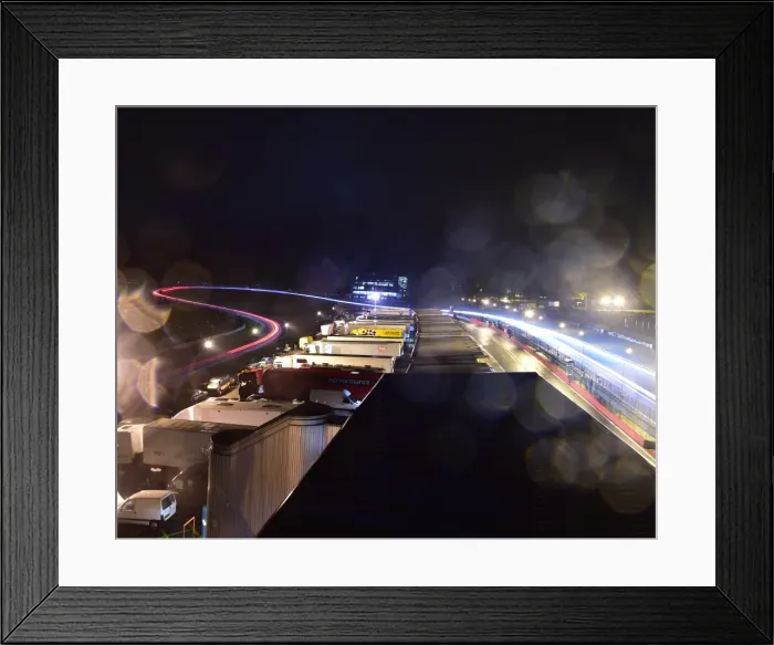 Framed Print : CM17 3329 Cooper Straight to Brabaham Straight light trails Framed Print : CM17 3329 Cooper Straight to Brabaham Straight light trails