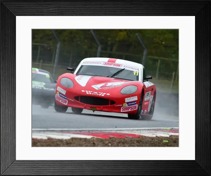 Framed Print : CM17 3081 Sebastian Priaulx, Ginetta G40 Framed Print : CM17 3081 Sebastian Priaulx, Ginetta G40
