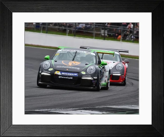 Framed Print : CM16 5621 Tom Oliphant, Porsche 911 GT3 Cup