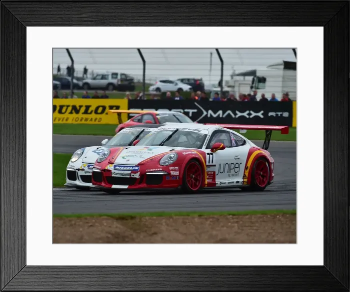 Framed Print : CM16 5559 Lewis Plato, Porsche 911 GT3 Cup