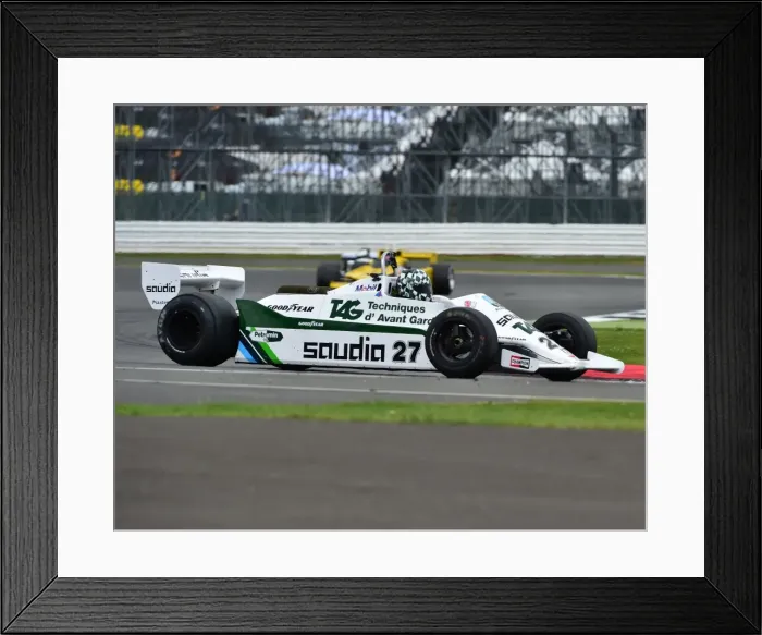 Framed Print : CM15 2106 Mike Wrigley, Williams FW07D Framed Print : CM15 2106 Mike Wrigley, Williams FW07D