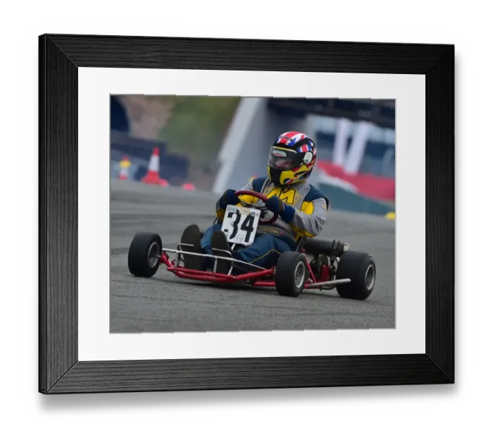 Framed Print : CM15 4204. British Historic Kart Club, BHKC, Silverstone Classic 2016 Framed Print : CM15 4204. British Historic Kart Club, BHKC, Silverstone Classic 2016