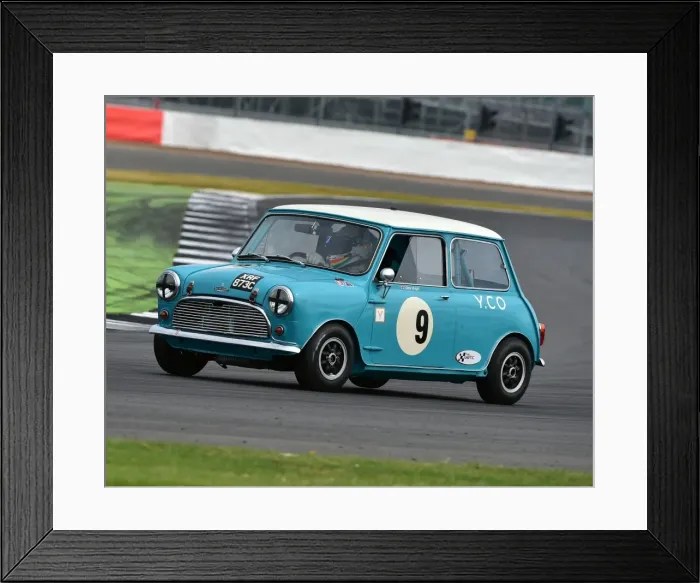Framed Print : CM15 3624 Joe Twyman, Gary Wright, Austin Mini Cooper S