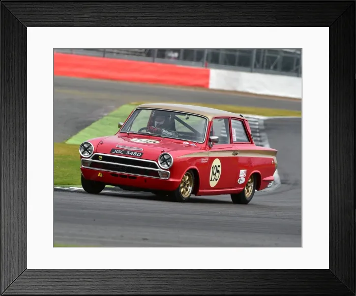 Framed Print : CM15 3614 Desmond Smail, Henry Mann, Ford Lotus Cortina