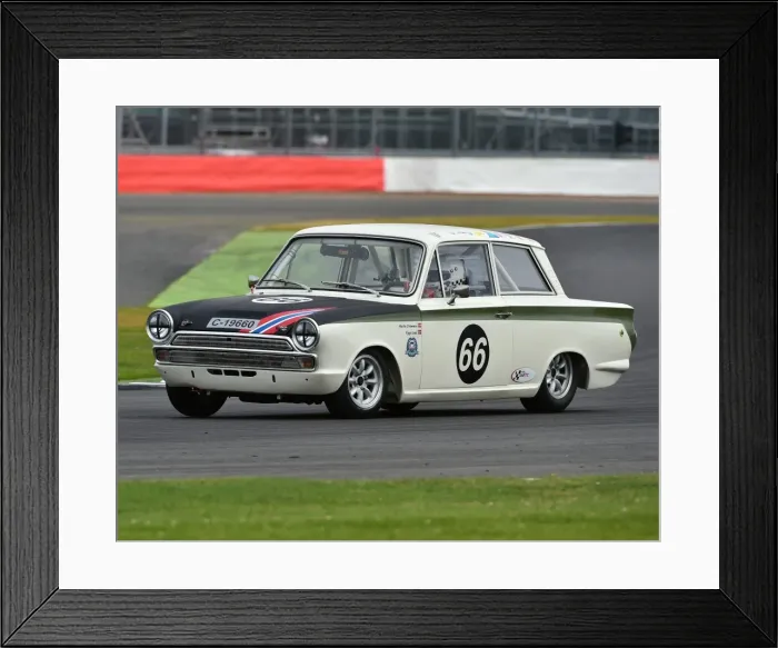 Framed Print : CM15 3611 Viggo Lund, Martin Strommen, Ford Lotus Cortina