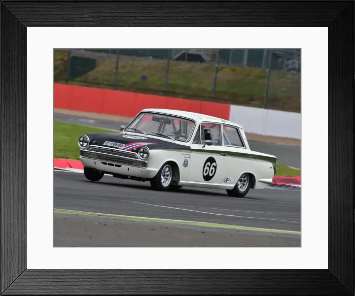 Framed Print : CM15 4317 Viggo Lund, Martin Strommen, Ford Lotus Cortina