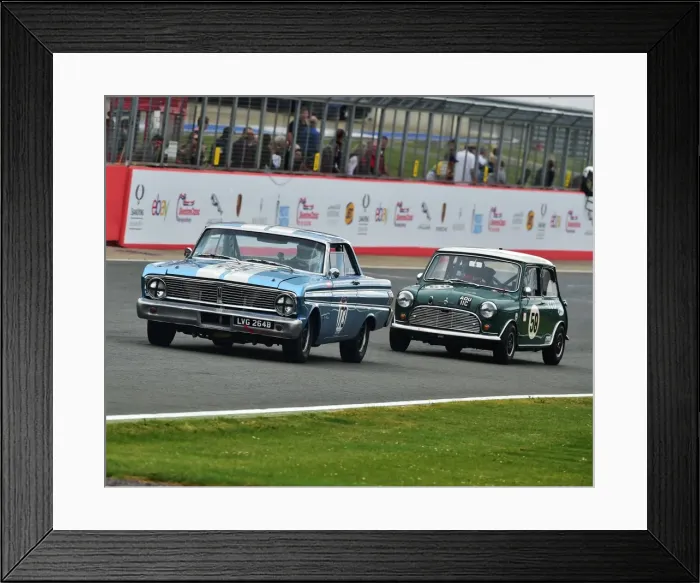 Framed Print : CM15 4305 Mark Henderson, Josh Sadler, Ford Falcon, Charlie Birkett, Austin Mini Cooper S Framed Print : CM15 4305 Mark Henderson, Josh Sadler, Ford Falcon, Charlie Birkett, Austin Mini Cooper S