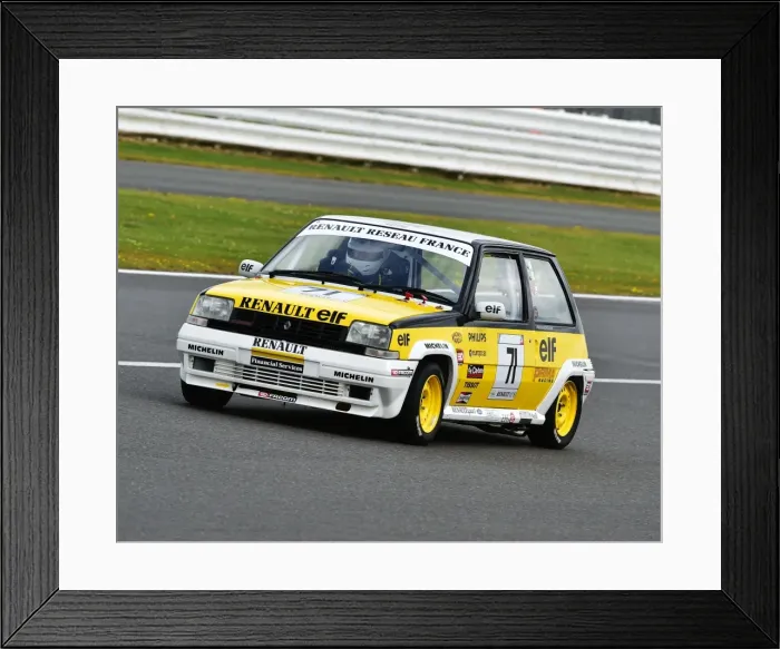 Framed Print : CM15 3665 Tony Hart, Renault 5 GT Turbo