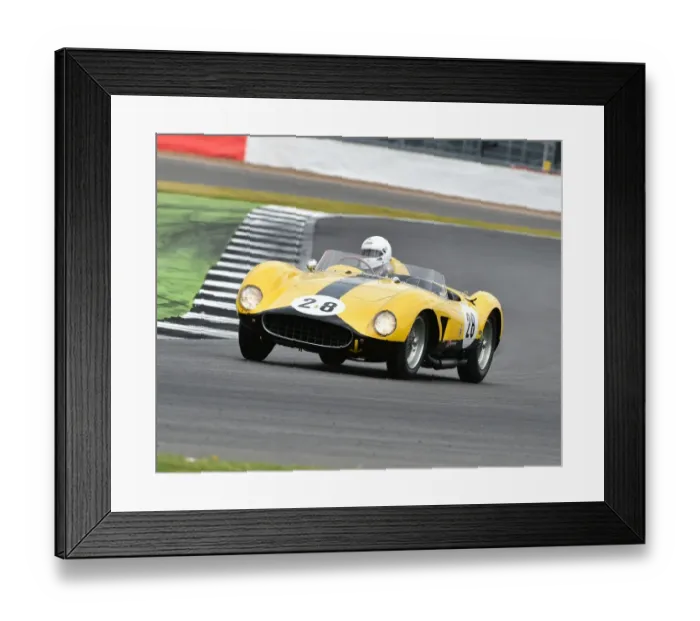 Framed Print : CM15 1626 David Cottingham, Ferrari 500 TRC
