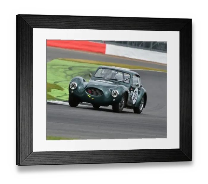 Framed Print : CM15 1629 Arlette Muller, Urs Muller, Aston Martin DB3 Coupe