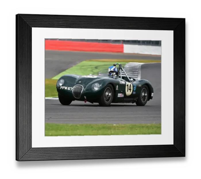 Framed Print : CM15 1607 Charlie Brown, John Brown, Jaguar C-Type Framed Print : CM15 1607 Charlie Brown, John Brown, Jaguar C-Type