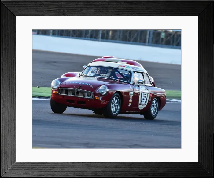 Framed Print : CM15 3124 Colin Newbold, Wil Arif, MG B