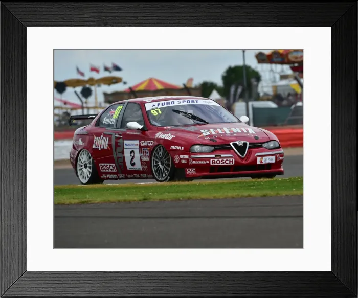 Framed Print : CM15 2330 Neil Smith, Alfa Romeo 156 Framed Print : CM15 2330 Neil Smith, Alfa Romeo 156