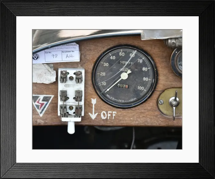 Framed Print : CM17 3587 Riley Special on-off switch Framed Print : CM17 3587 Riley Special on-off switch