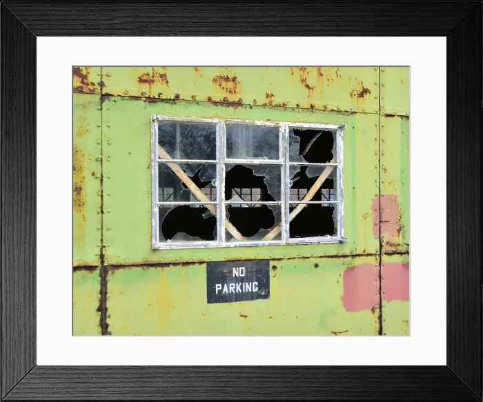 Framed Print : CJ6 6880 No Parking