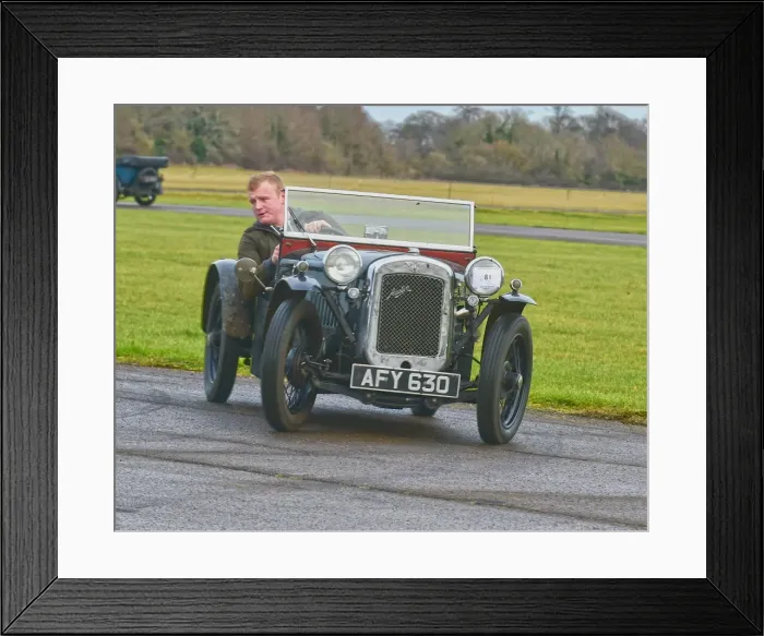 Framed Print : CM17 3406 Jack Williamson, Austin Seven Ulster Framed Print : CM17 3406 Jack Williamson, Austin Seven Ulster
