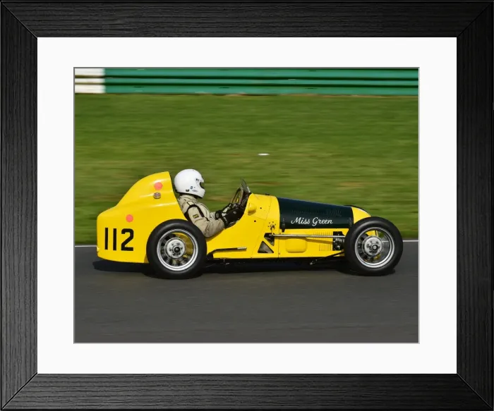 Framed Print : CM16 6119 Christian Pedersen, Austin 7 Single Seater
