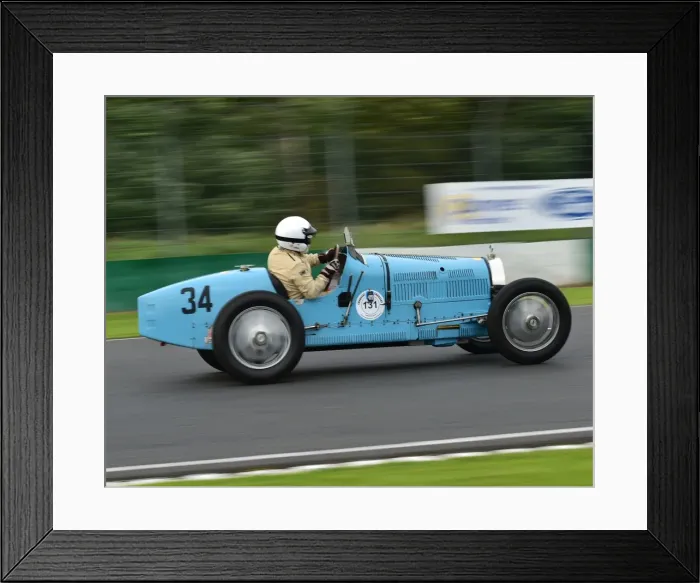 Framed Print : CM16 6950 Bo Williams, Bugatti T35B