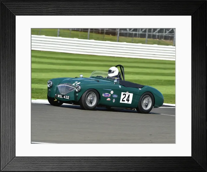 Framed Print : CM15 4932 Jim Campbell, Austin Healey 100-4 Framed Print : CM15 4932 Jim Campbell, Austin Healey 100-4