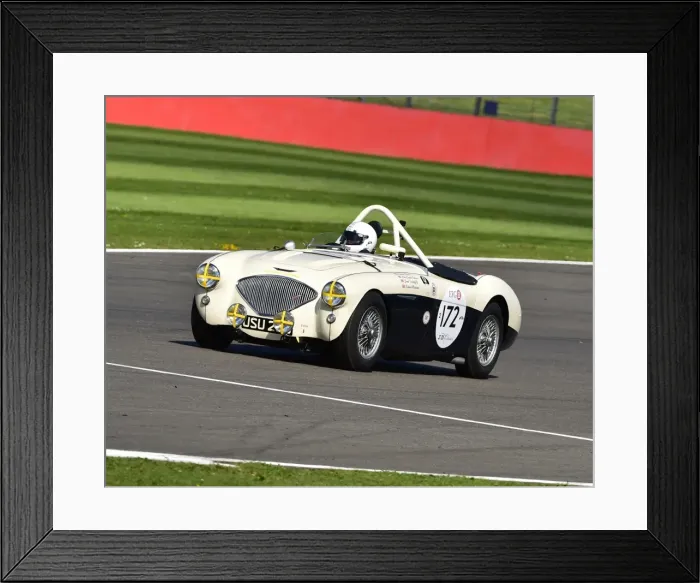 Framed Print : CM15 4899 Graham Robson, Austin Healey 100M Framed Print : CM15 4899 Graham Robson, Austin Healey 100M