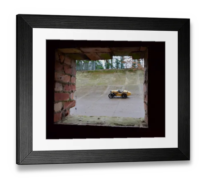 Framed Print : CJ6 6942 George Diffey, Austin 7 Framed Print : CJ6 6942 George Diffey, Austin 7