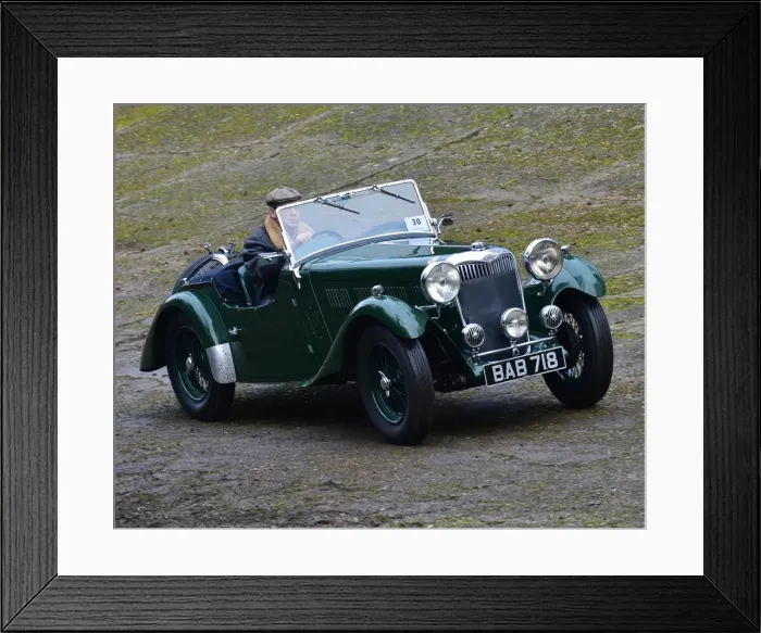 Framed Print : CM17 5311 John Payne, Singer 1 Litre Sports Framed Print : CM17 5311 John Payne, Singer 1 Litre Sports