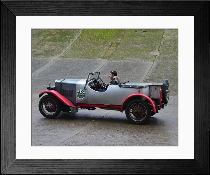 Framed Print : CM17 5092 Tim Brown, Michael Brown, Riley 9 Tourer