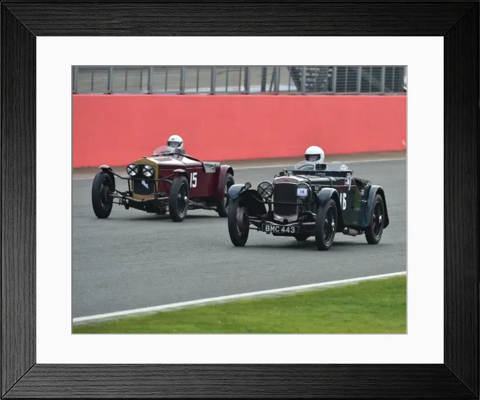 Framed Print : CM17 6875 Phillip Tillyard, Frazer Nash TT replica, Adam Smith, Frazer Nash Super Sports