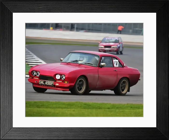 Framed Print : CM17 7137 Geoff Toms, Reliant Scimitar SE4