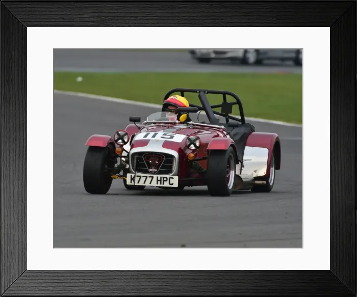 Framed Print : CM17 7098 John Lyon, Caterham Super Seven HPC