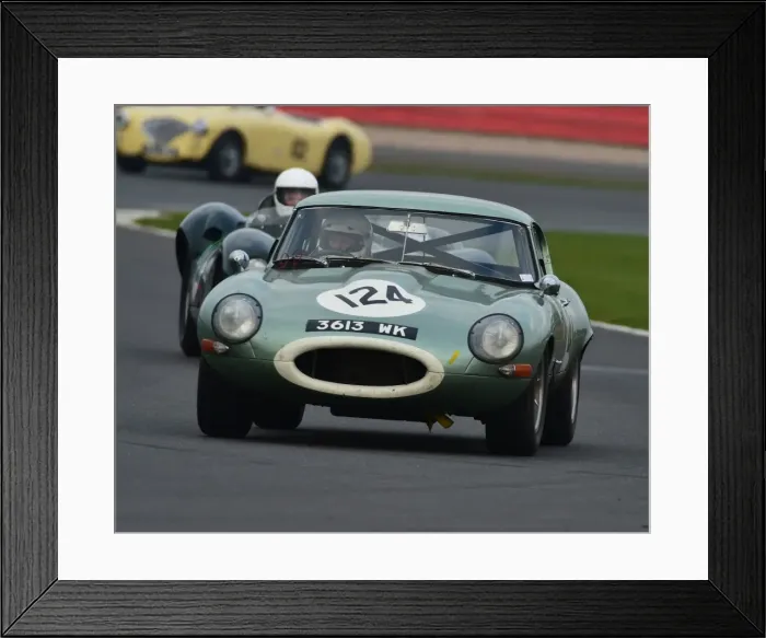 Framed Print : CM17 7084 Charles Gillett, Jaguar E-Type Framed Print : CM17 7084 Charles Gillett, Jaguar E-Type