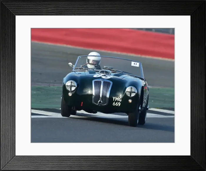 Framed Print : CM17 7050 Martin Hunt, Frazer Nash Targa Florio