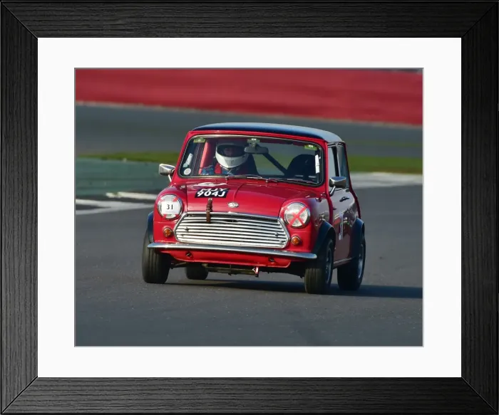 Framed Print : CM17 7040 Andy Newbound, Morris Mini b w Framed Print : CM17 7040 Andy Newbound, Morris Mini b w