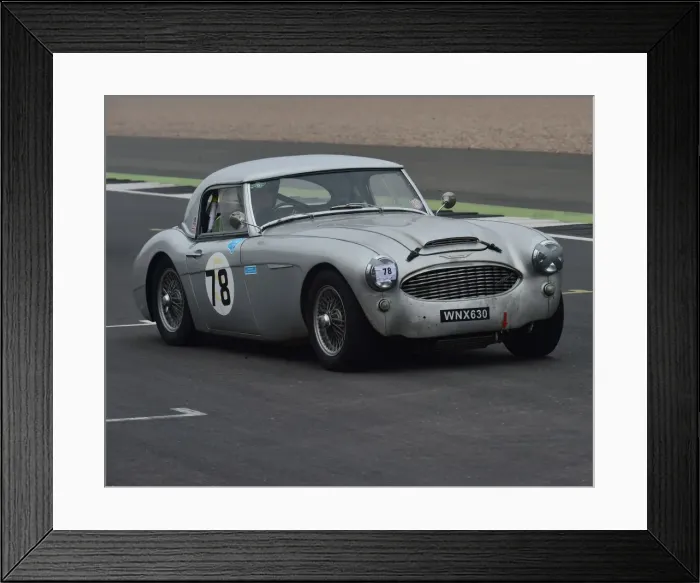 Framed Print : CM17 6511 Sean Bramhall, Austin Healey 100-6