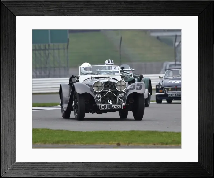 Framed Print : CM17 6738 Graham Love, Jaguar SS 100 Framed Print : CM17 6738 Graham Love, Jaguar SS 100