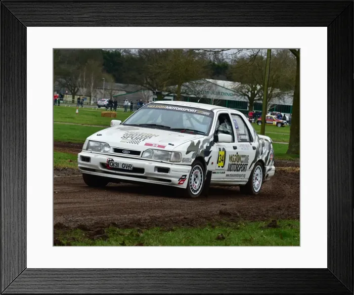 Framed Print : CM17 7849 David Vardy, Ford Sierra Cosworth Framed Print : CM17 7849 David Vardy, Ford Sierra Cosworth