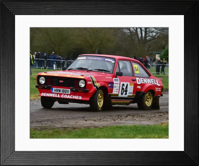 Framed Print : CM17 8044 Rob Dennis, Andy Boswell, Ford Escort Mk2 Framed Print : CM17 8044 Rob Dennis, Andy Boswell, Ford Escort Mk2