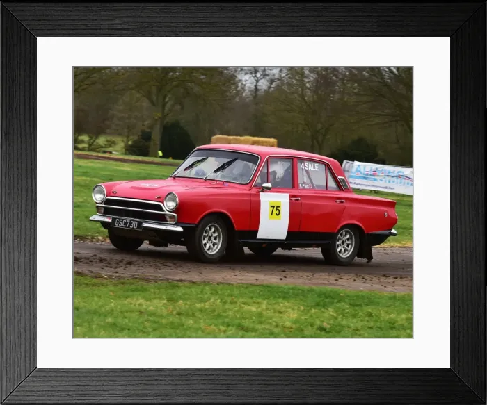 Framed Print : CM17 8014 Roger Platt, Ford Cortina Mk1