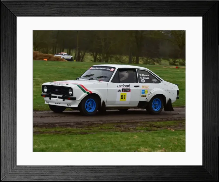 Framed Print : CM17 8009 Russ Mason, Wendy Mason, Ford Escort Mk 2 Framed Print : CM17 8009 Russ Mason, Wendy Mason, Ford Escort Mk 2