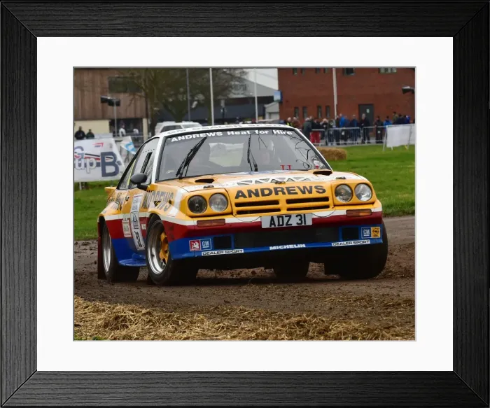 Framed Print : CM17 8003 Russell Brookes, Kerry Michael, Opel Manta 400 Framed Print : CM17 8003 Russell Brookes, Kerry Michael, Opel Manta 400