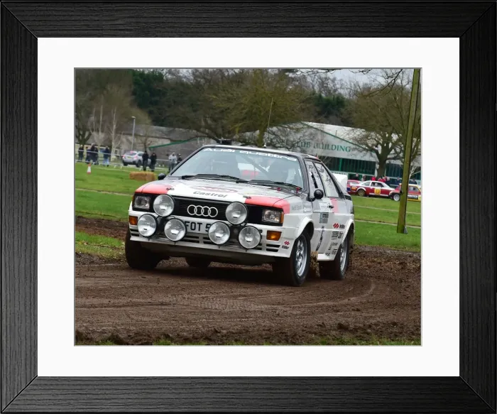 Framed Print : CM17 7862 Tim Clarke, Andy Trayner, Audi Quattro Framed Print : CM17 7862 Tim Clarke, Andy Trayner, Audi Quattro