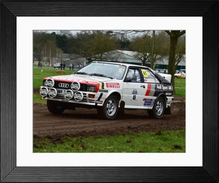 Framed Print : CM17 7856 Nick Barrington, Tom Barrington, Audi Quattro Framed Print : CM17 7856 Nick Barrington, Tom Barrington, Audi Quattro