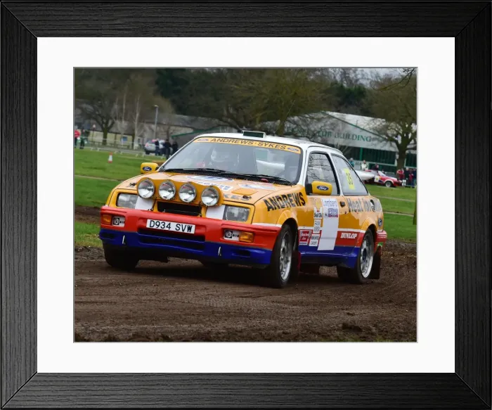 Framed Print : CM17 7844 Jason Lepley, Ford Sierra Cosworth Framed Print : CM17 7844 Jason Lepley, Ford Sierra Cosworth