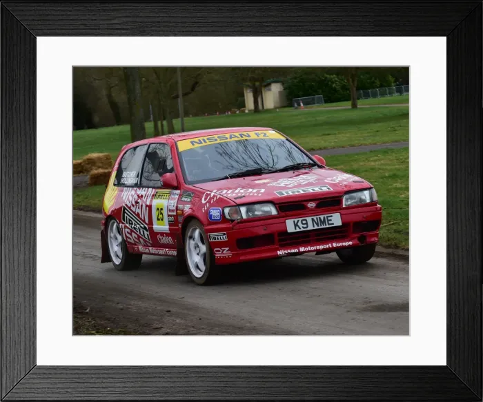 Framed Print : CM17 7701 Chris Butcher, Andy Hollingham, Nissan Sunny F2